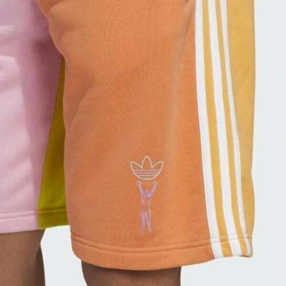 adidas H43975 Unisex Sz Small Multicolor Love Unites Blocked Shorts - Picture 4 of 5
